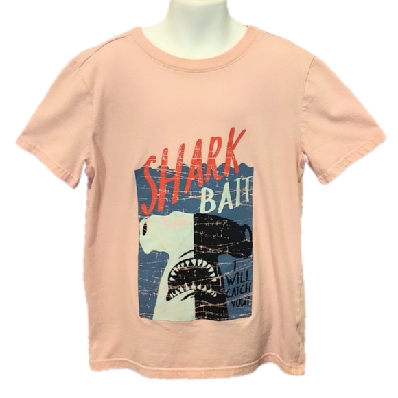 Cat & Jack Other - Cat & Jack 'Shark Bait' Short Sleeve Tee - Size Medium (8/10)